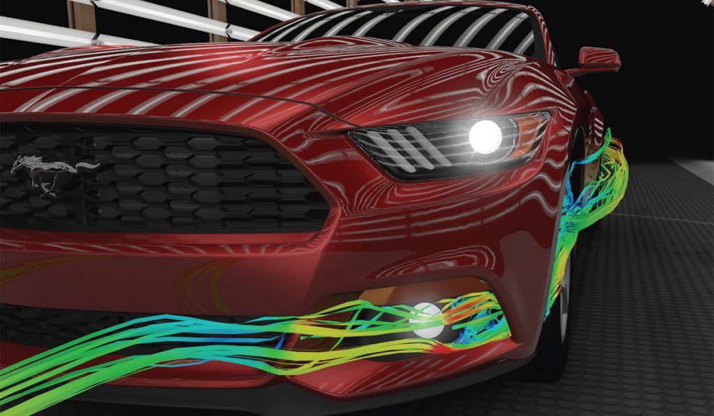New aerodynamic technology allows the Ford Mustang to cut through the air easily